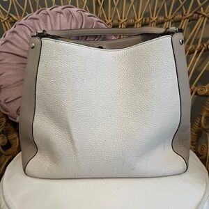 Kate Spade White and Gray Shoulder Bag
